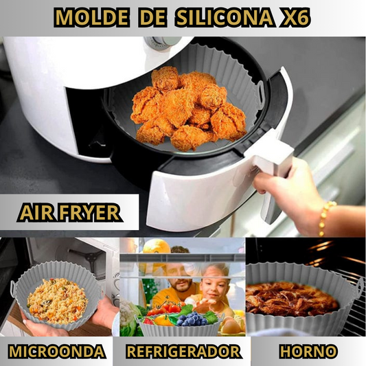 Molde Para Freidora Air Fryer x6